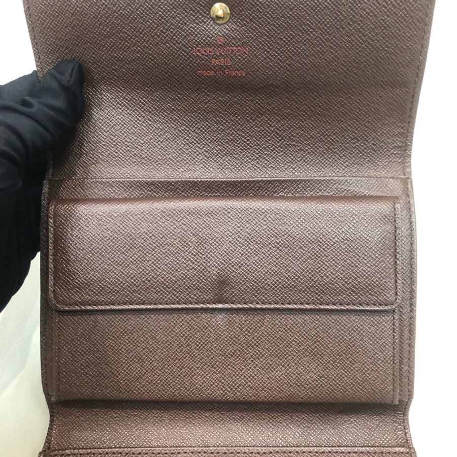 LV 棋盤格 三摺 中銀包 XB454-7