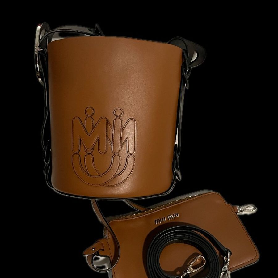 Miu Miu bucket leather handbag 水桶包-0