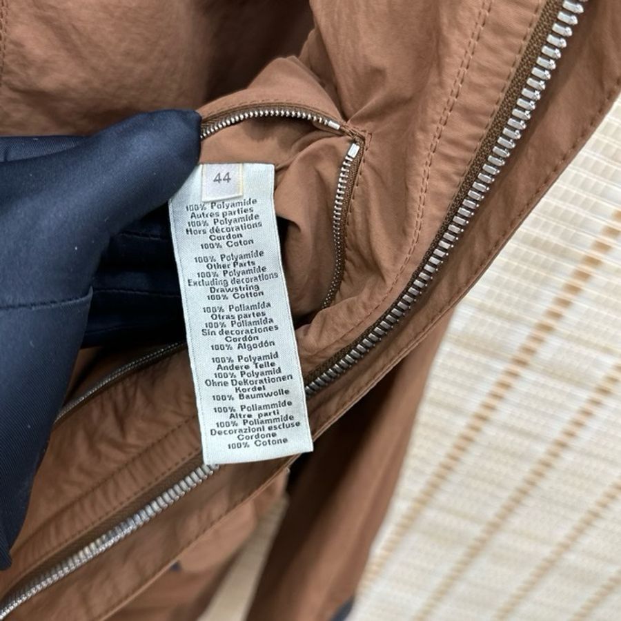愛馬仕 Hermes 褐色 口袋拉鍊連帽外套夾克 44碼-4