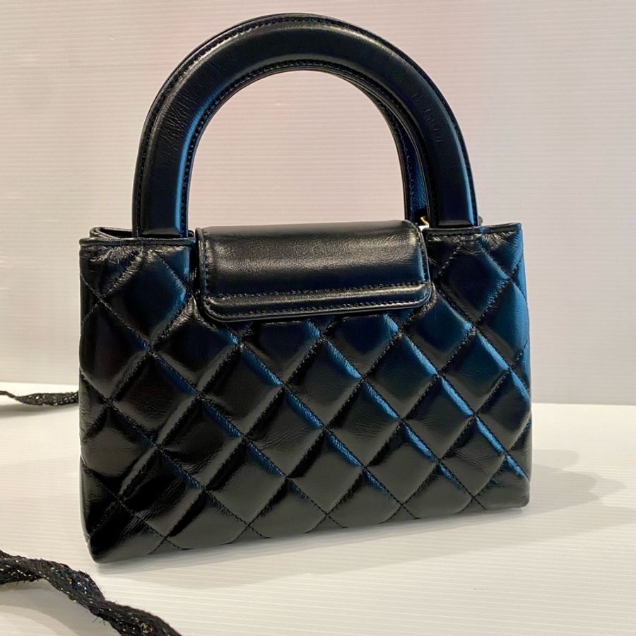 CHANEL Kelly Bag 菱格紋小牛皮手提/斜背包-1