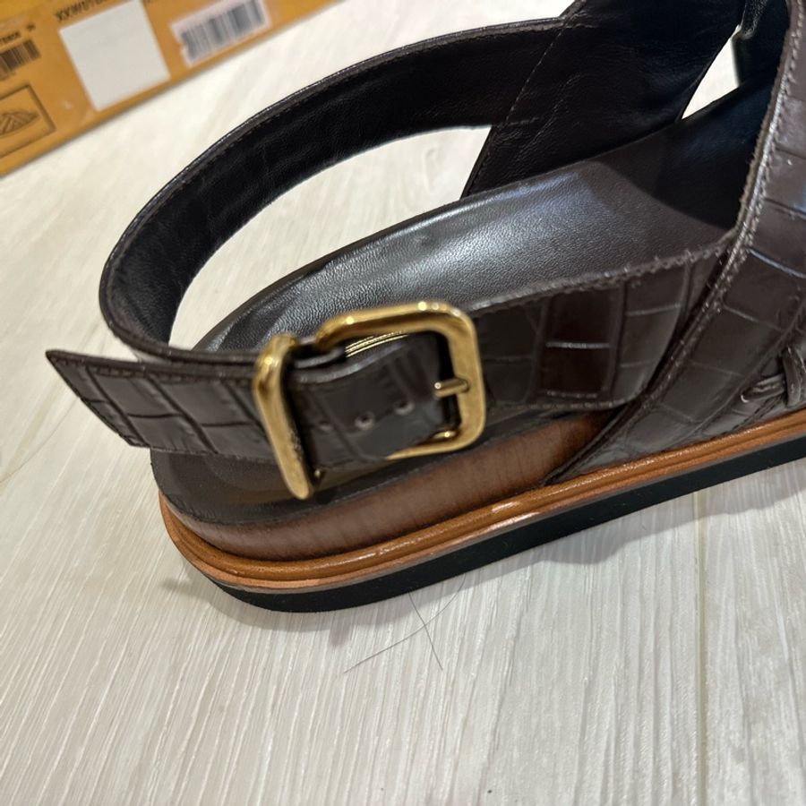 Tod’s 皮革編織涼鞋 女鞋39號-12