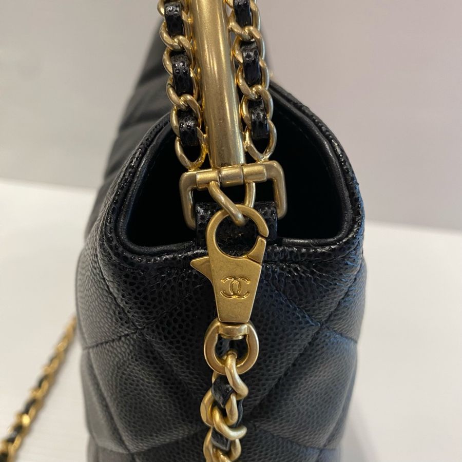 CHANEL 粒面牛皮鍊帶手提/小飯盒包-9