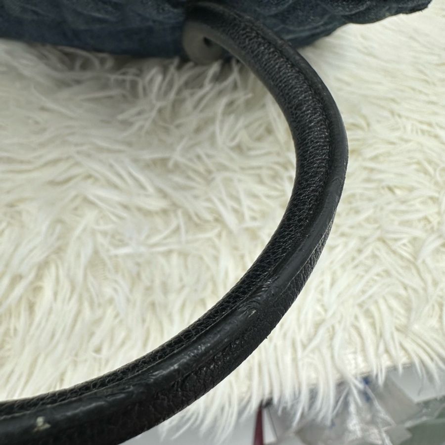 MIUMIU Biker Denim 牛仔藍色金扣Tote Bag 手提包-6