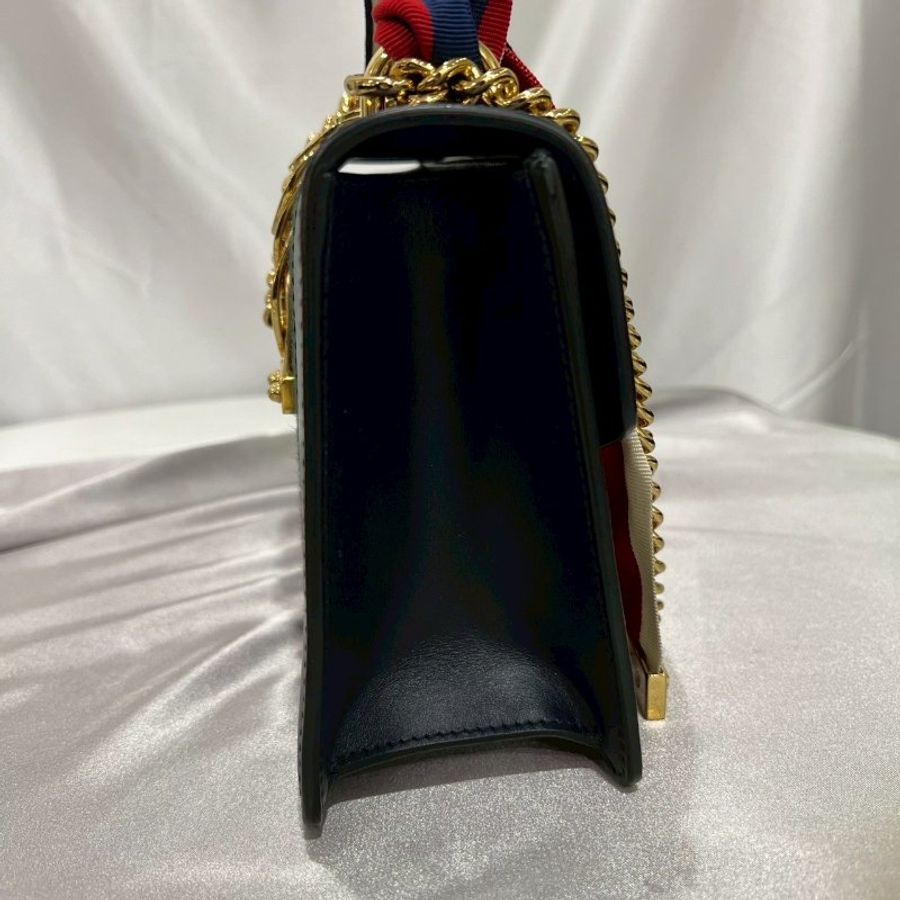 GUCCI 431666 深藍Mini Sylvie-4