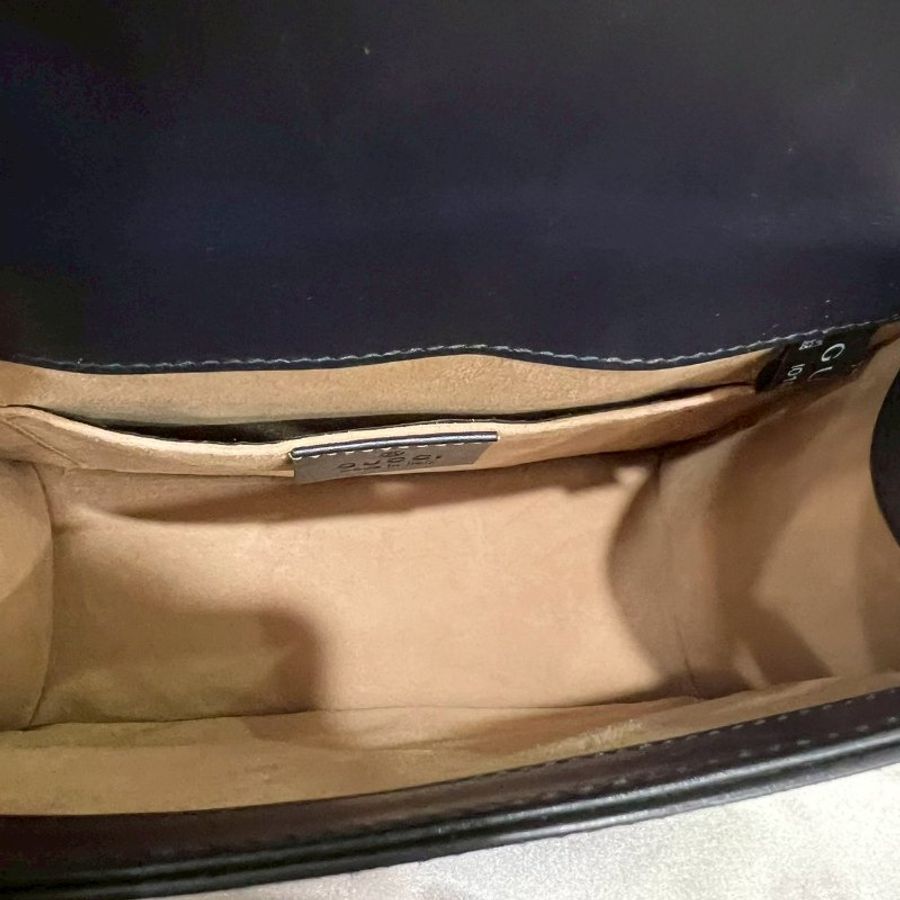 GUCCI 431666 深藍Mini Sylvie-5