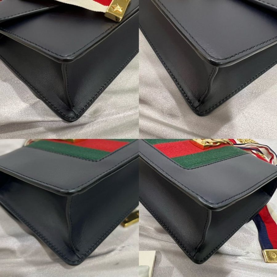 GUCCI 431666 深藍Mini Sylvie-8