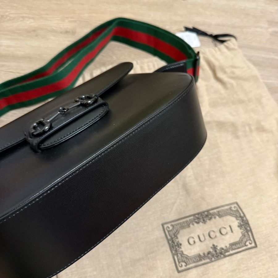 瑞奇二手精品 Gucci 1955 馬蹄釦 側背包 全新品-4