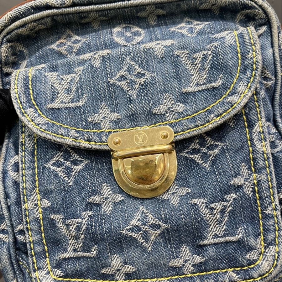 LV復刻單寧相機包 復古系列 二手美品 男女適🈴-11