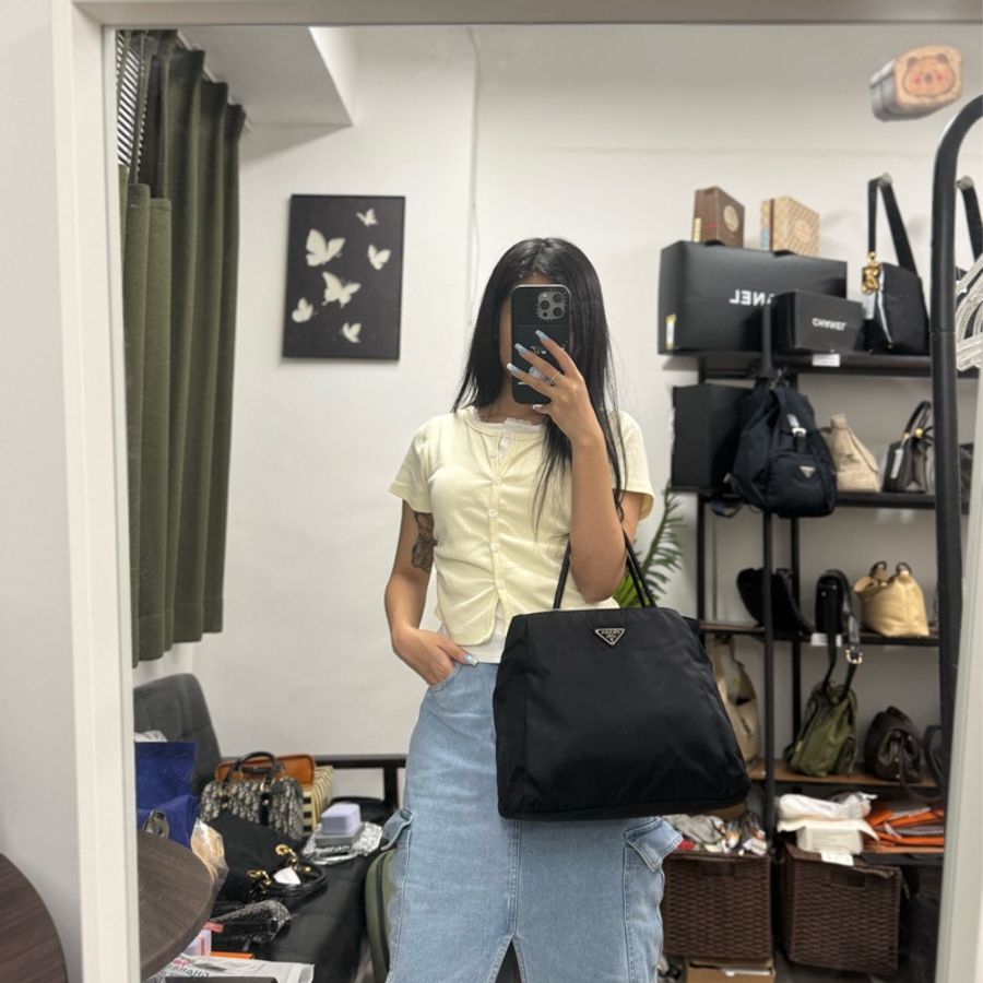 Prada Nylon Vintage Tote Bag 普拉達中古尼龍Tote Bag/托特包-1