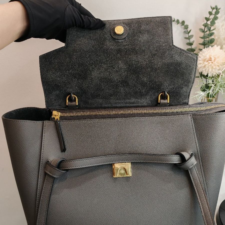 Celine mini belt bag grey-4