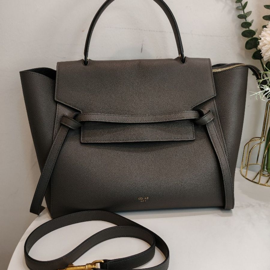 Celine mini belt bag grey-5