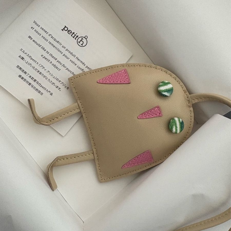(近全新)愛馬仕Hermes petit h 貓頭鷹吊飾/掛件 小h-1