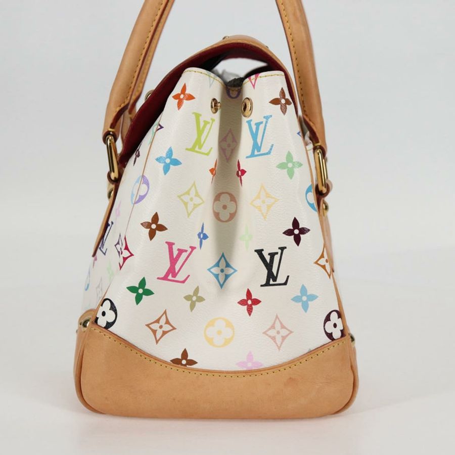 【日本直送】路易威登 Monogram Multicolor Beverly GM 手提包 白色 M40201 正品 BA2117V-2