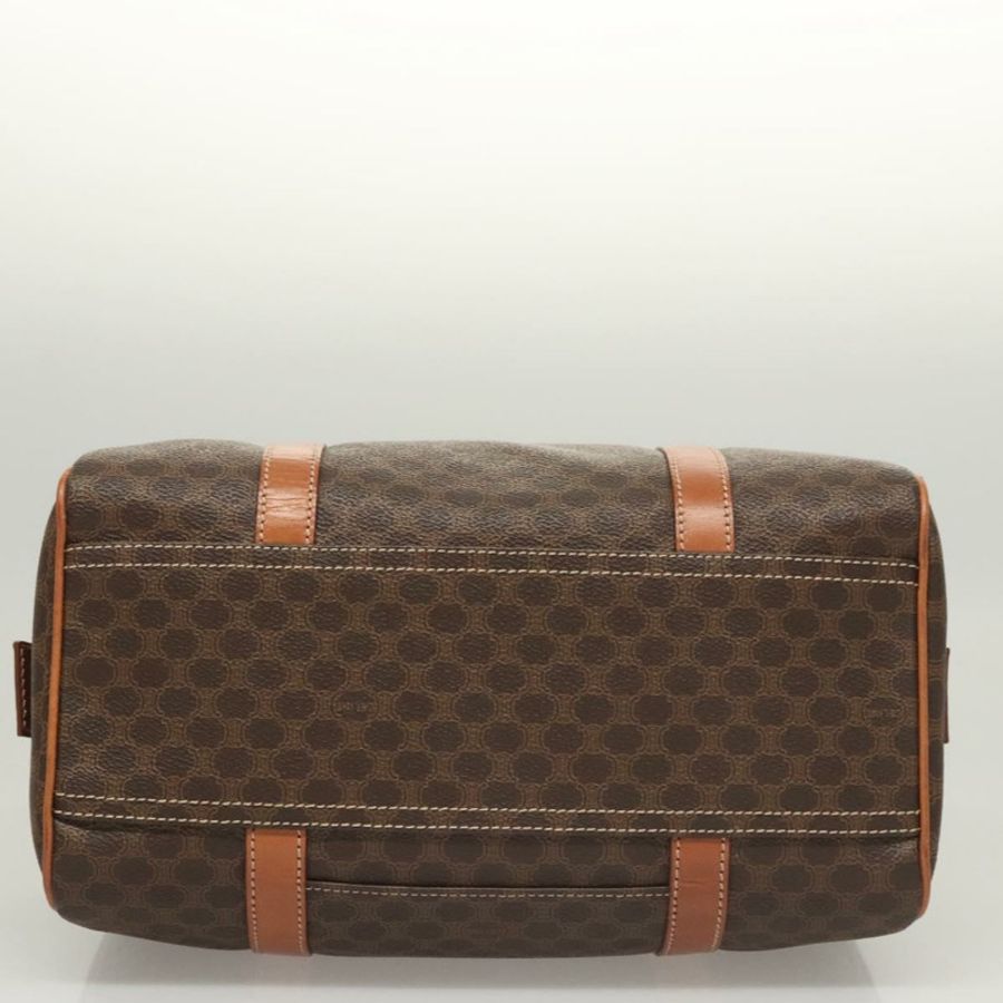 【日本直送】CELINE Macadam帆布手提包 PVC皮革 棕色 金色 正品 yk18442V-4