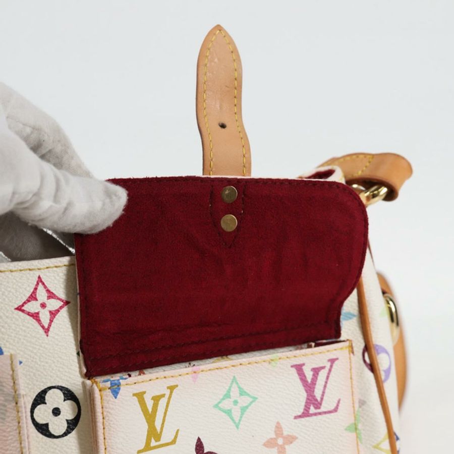 【日本直送】路易威登 Monogram Multicolor Lodge GM 手袋 白色 M40051 LV 正品 125413V-21
