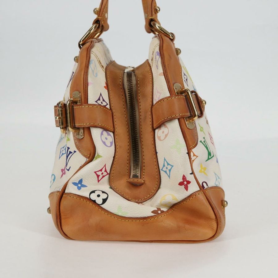 【日本直送】路易威登 Monogram Multicolor Claudia 手提包 白色 M40193 LV 正品 125340V-2