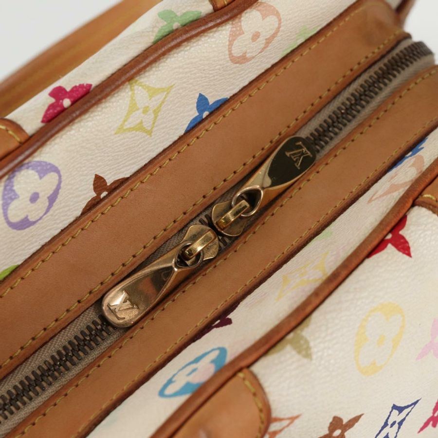 【日本直送】路易威登 Monogram Multicolor Claudia 手提包 白色 M40193 LV 正品 125340V-16