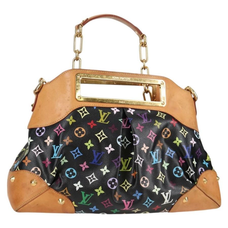 【日本直送】路易威登 Monogram Multicolor Judy GM 手提包 2way 黑色 M40254 LV Auth 125338V-0