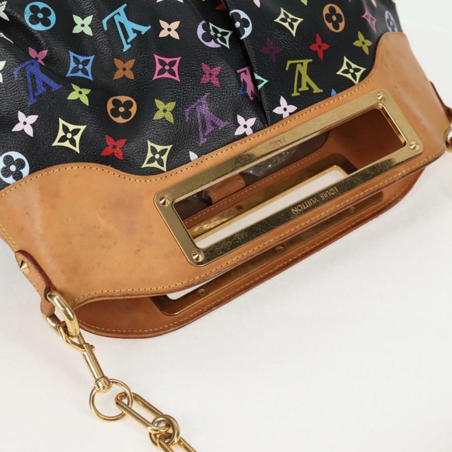 【日本直送】路易威登 Monogram Multicolor Judy GM 手提包 2way 黑色 M40254 LV Auth 125338V-5