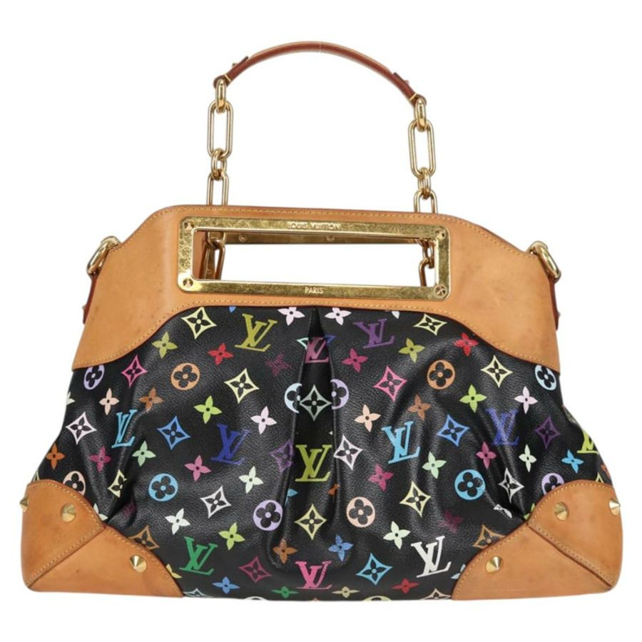 【日本直送】路易威登 Monogram Multicolor Judy GM 手提包 2way 黑色 M40254 LV Auth 125338V-12