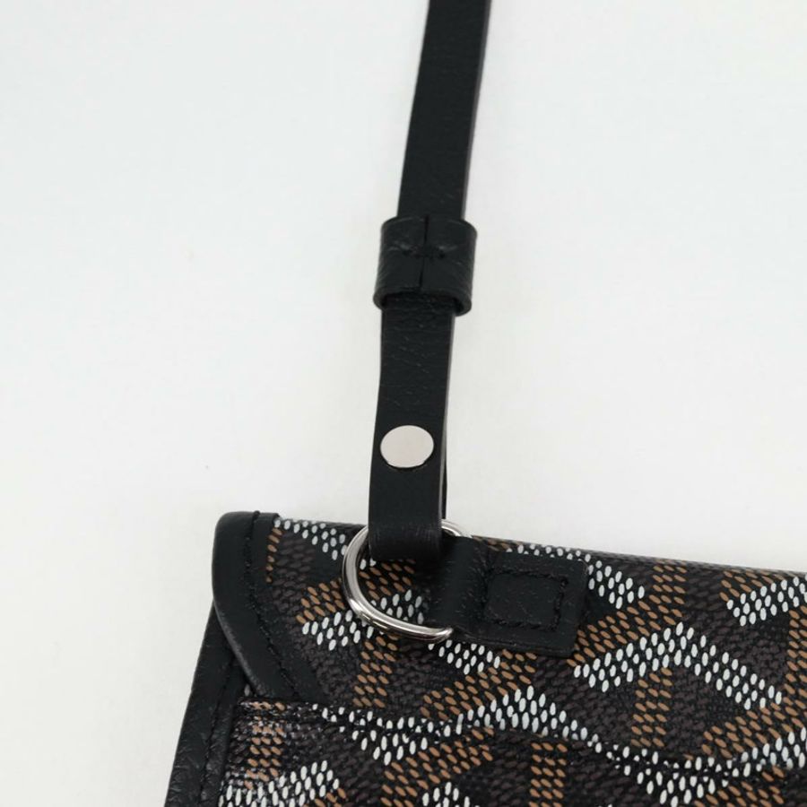 【日本直送】GOYARD 人字紋 Saint Louis PM 手提包 PVC 皮革 黑色 正品 yk18382SM-21