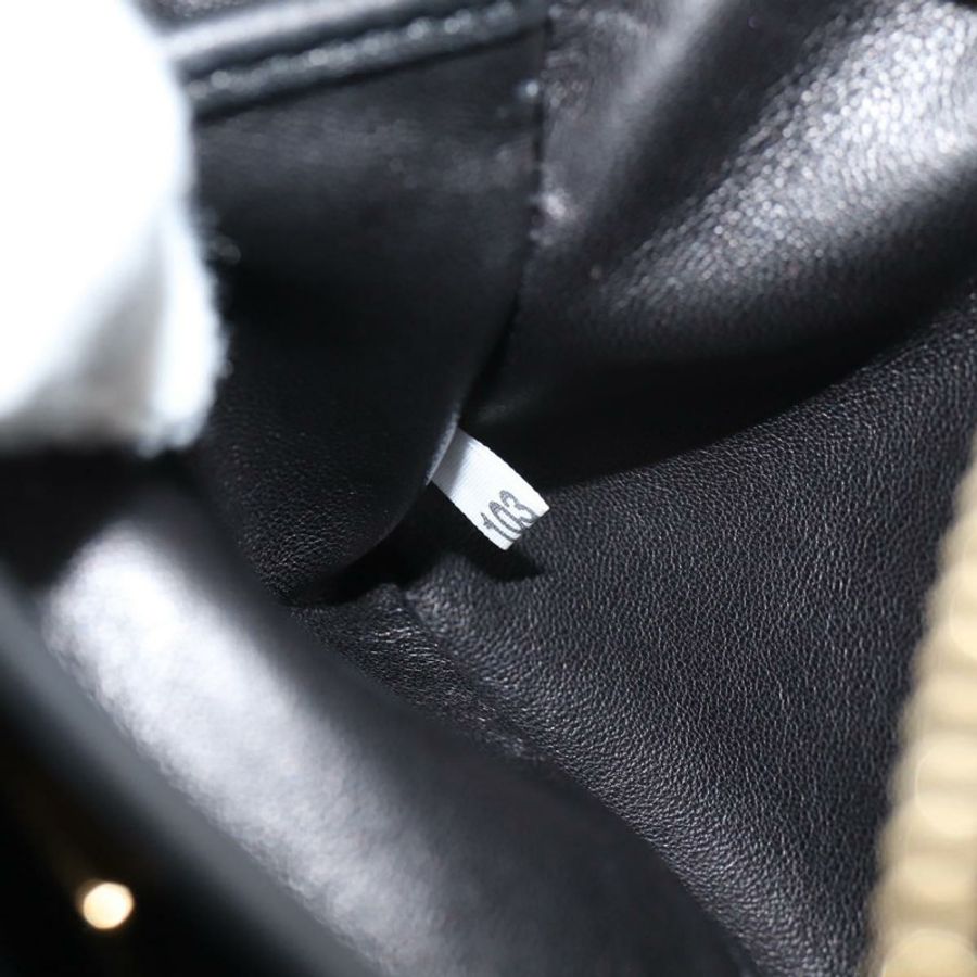 【日本直送】PRADA Ribbon 單肩背包,黑色金色皮革,正品 BD2127V-11
