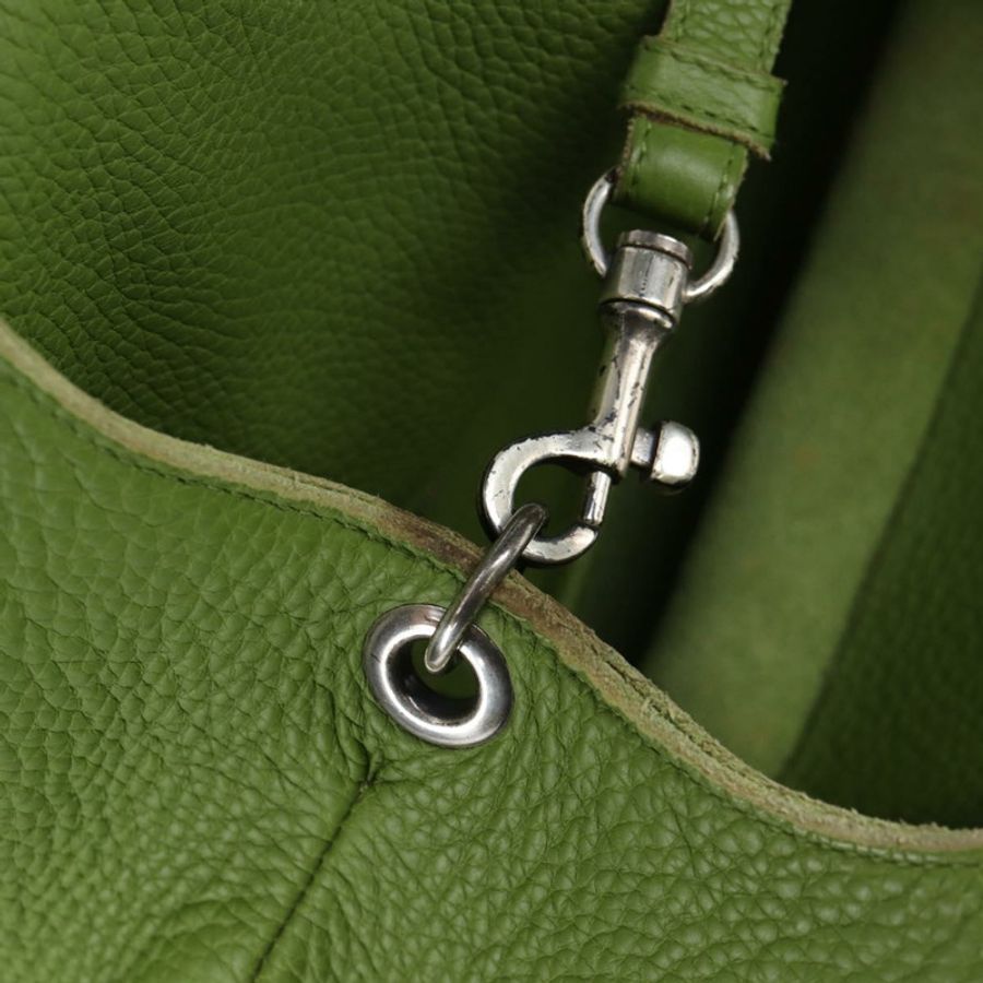 【日本直送】BOTTEGA VENETA 皮革肩背包 綠色 銀色 正品 BD2078V-9