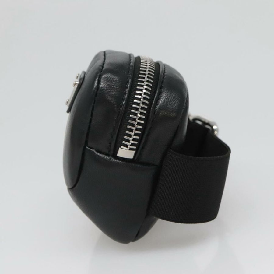 【日本直送】PRADA 黑色銀色皮革手拿包,正品編號 118865M-3