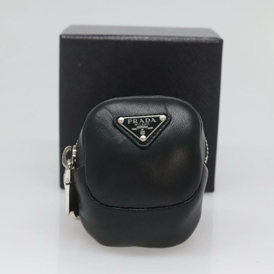 【日本直送】PRADA 黑色銀色皮革手拿包,正品編號 118865M-11