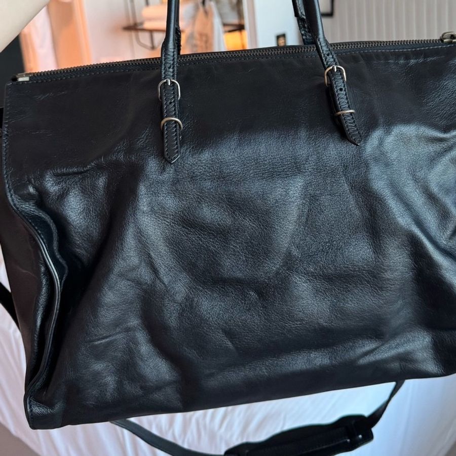 BALENCIAGA 巴黎世家 黑色 機車包 斜背包 手提包 肩背包 側背包-18