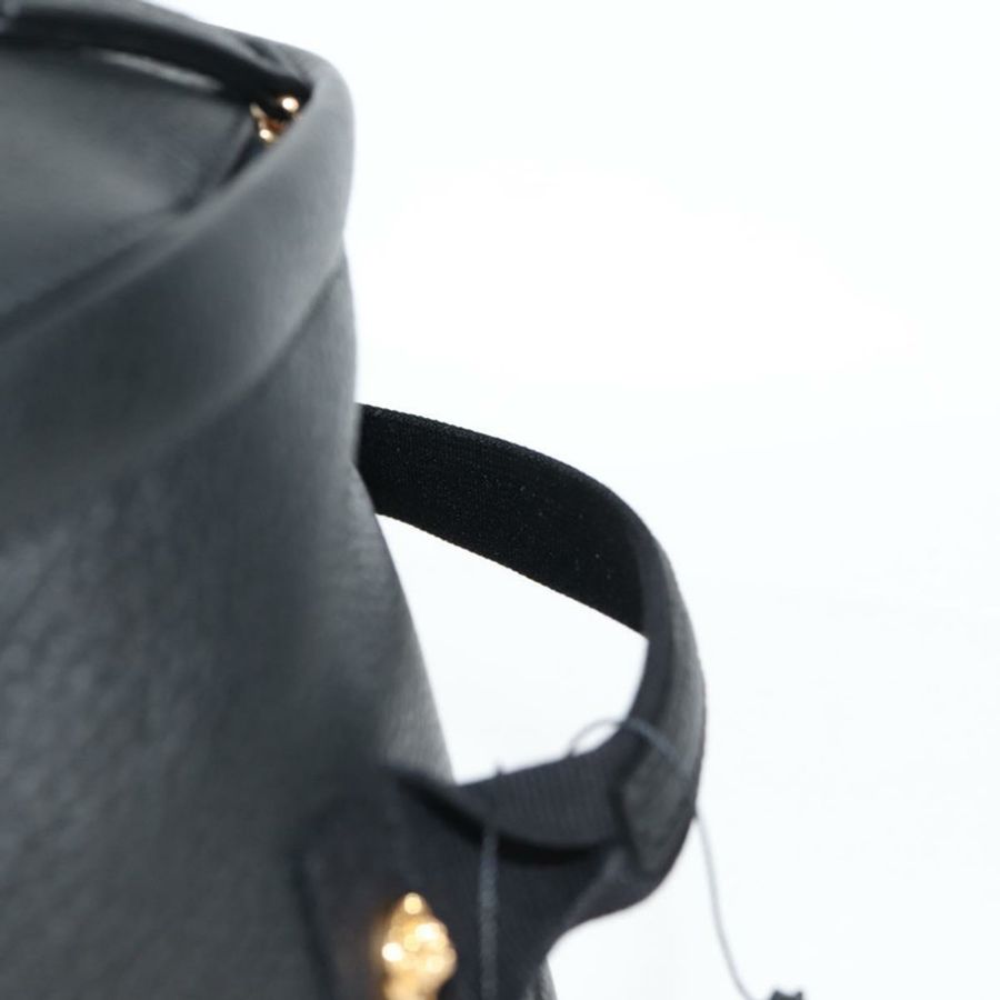 【日本直送】范思哲 (VERSACE) 黑色金色皮革雙肩包,正品編號 118813M-7