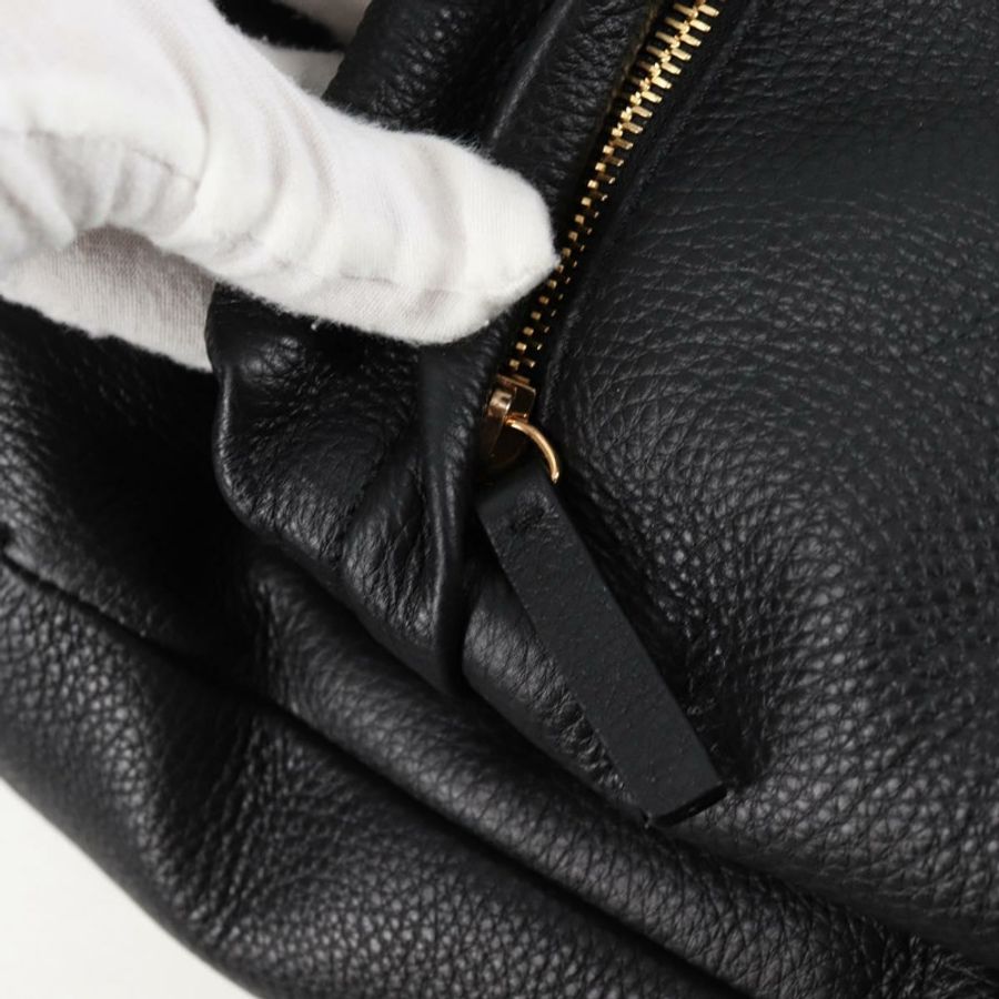 【日本直送】范思哲 (VERSACE) 黑色金色皮革雙肩包,正品編號 118813M-19