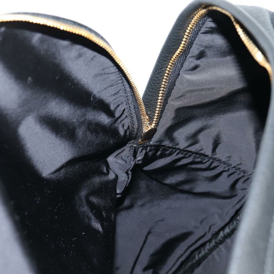 【日本直送】范思哲 (VERSACE) 黑色金色皮革雙肩包,正品編號 118813M-23