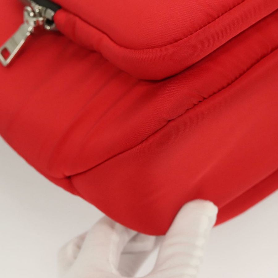 【日本直送】PRADA 尼龍紅銀手提包 正品 123522V-14