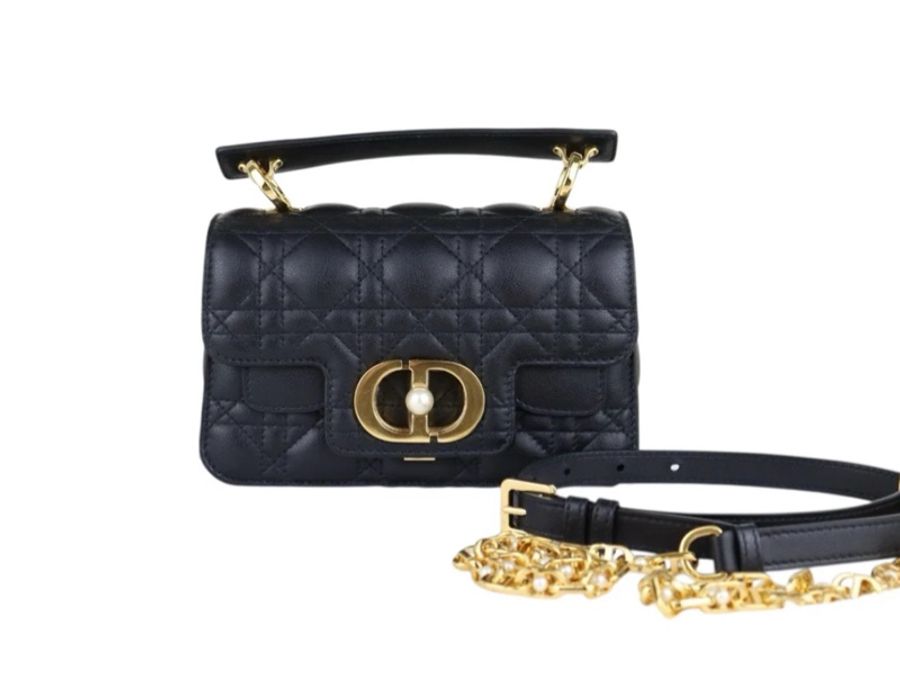 「JL精品代購」98新 Dior Jolie系列珍珠鏈條包-3