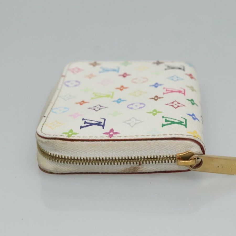 【日本直送】路易威登 Monogram Multicolor Zippy 零錢包 白色 M93741 LV 正品 126806-3