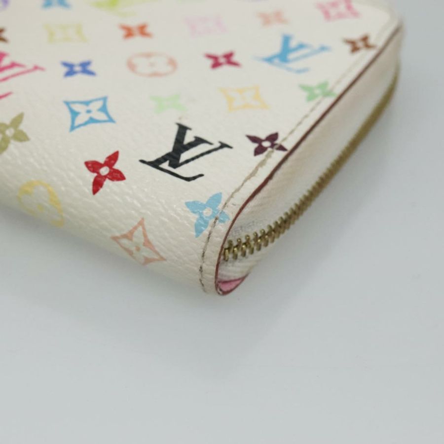 【日本直送】路易威登 Monogram Multicolor Zippy 零錢包 白色 M93741 LV 正品 126806-6
