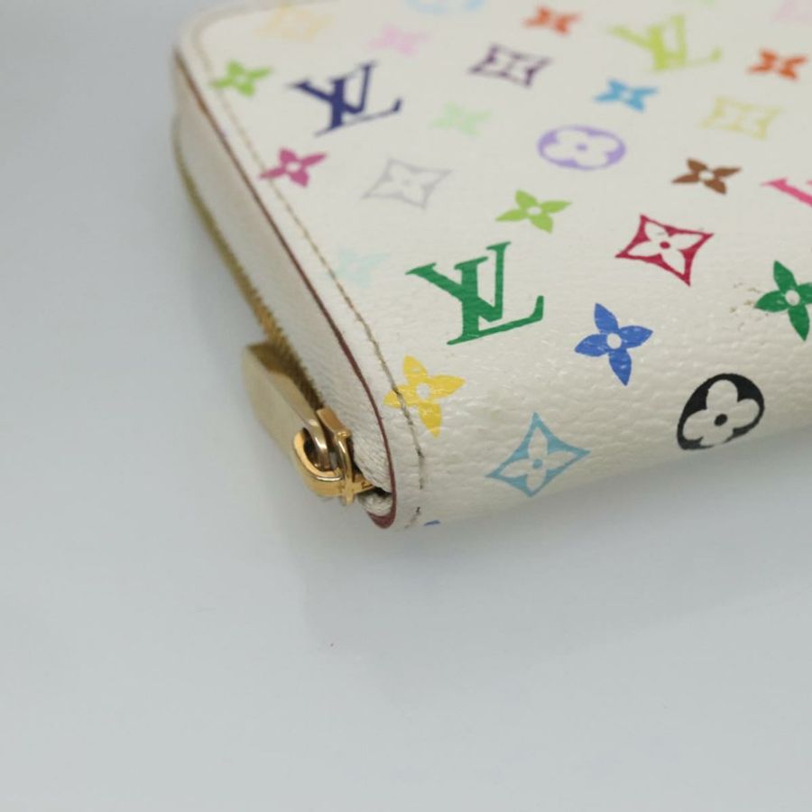 【日本直送】路易威登 Monogram Multicolor Zippy 零錢包 白色 M93741 LV 正品 126806-13