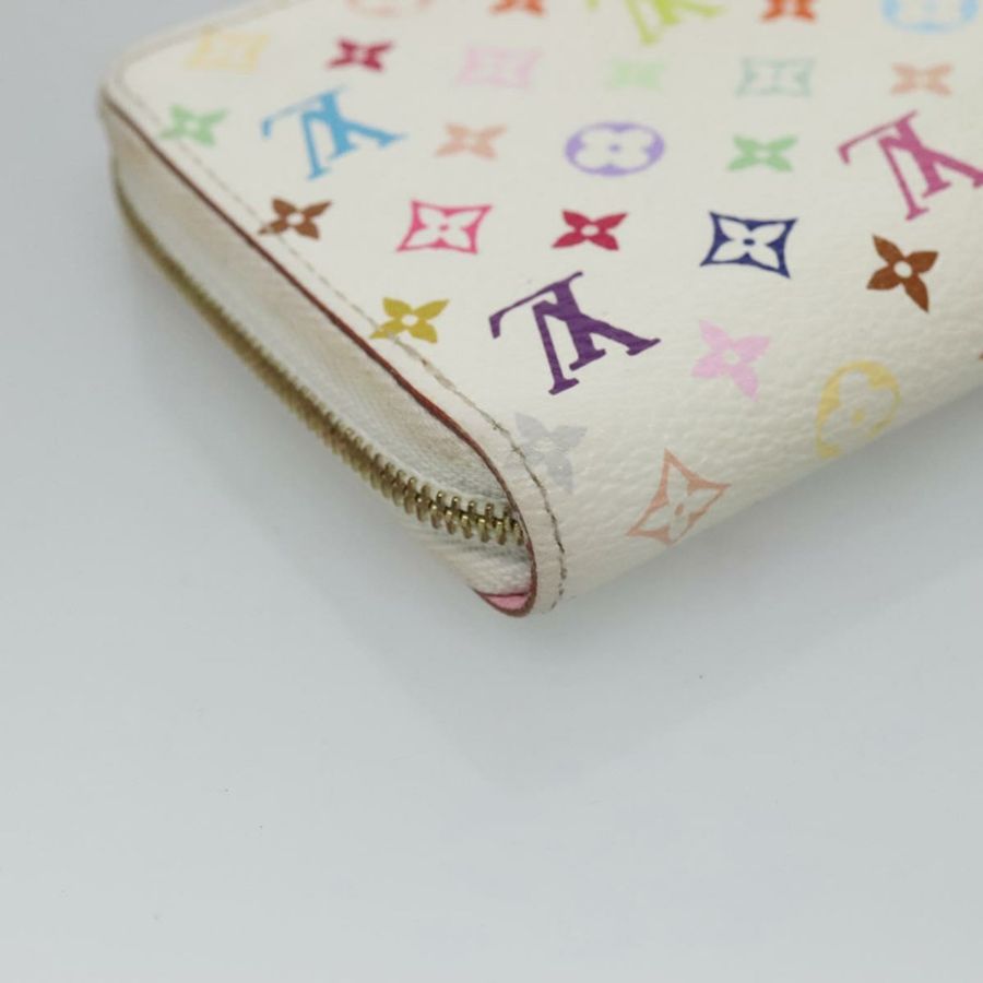 【日本直送】路易威登 Monogram Multicolor Zippy 零錢包 白色 M93741 LV 正品 126806-15