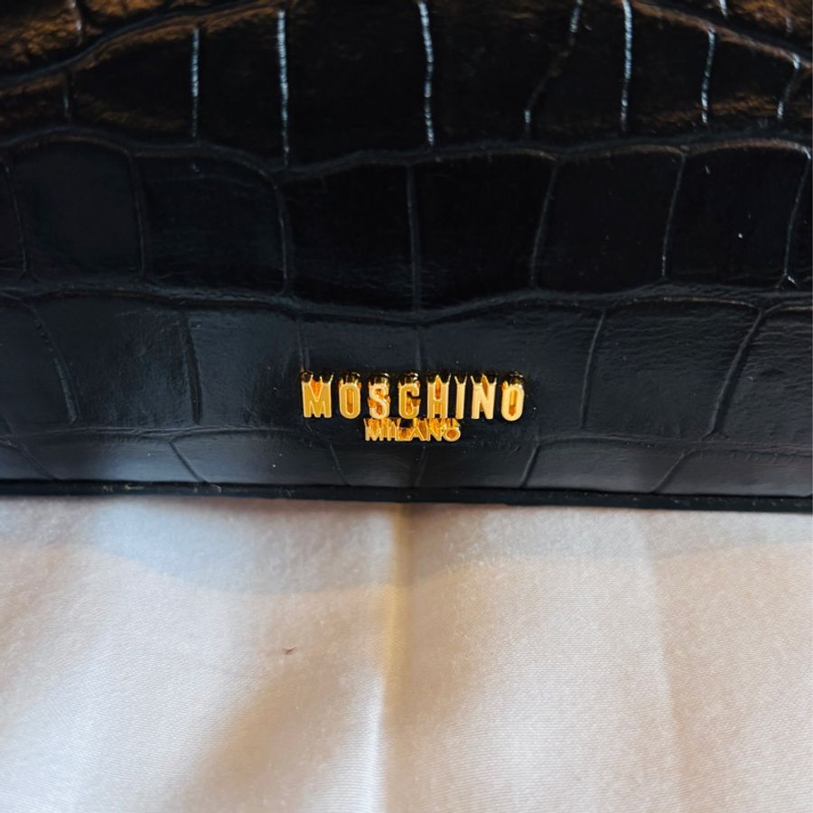 Moschino黑色晚宴包19cm-12