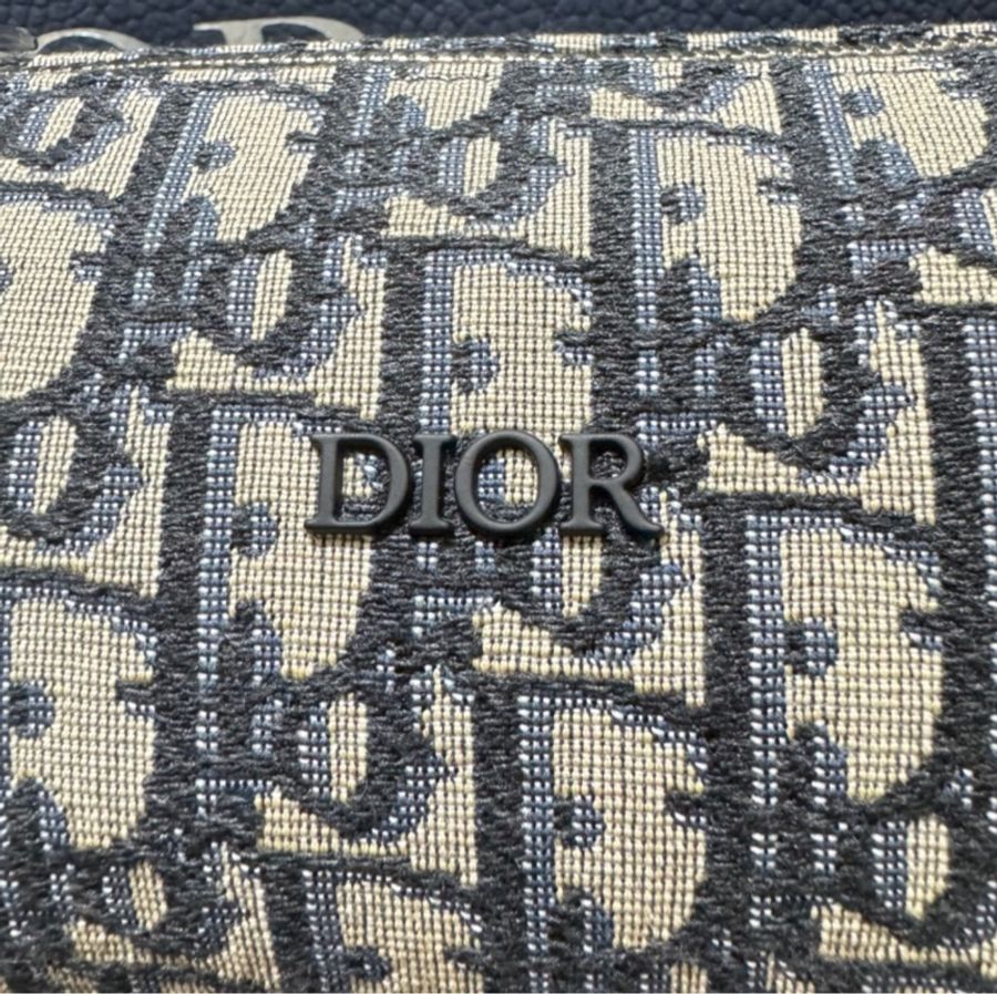 Dior ROLLER 系列OBLIQUE緹花布小牛皮斜背圓筒包-2