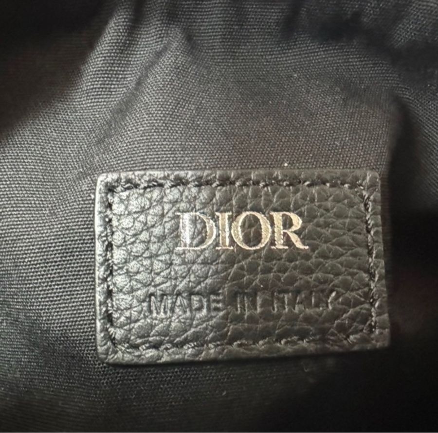 Dior ROLLER 系列OBLIQUE緹花布小牛皮斜背圓筒包-3