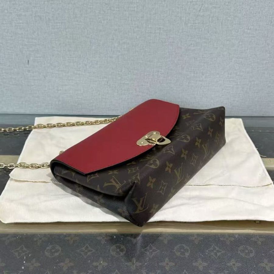 ✨LV pallas chain 金扣肩背斜背信封包25*16*7 98新配件塵袋-3