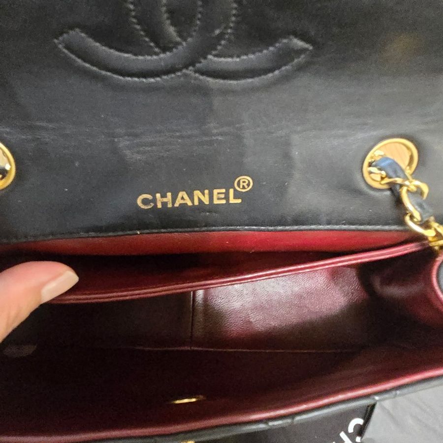 chanel vintage 少見戴妃包😍😍-18