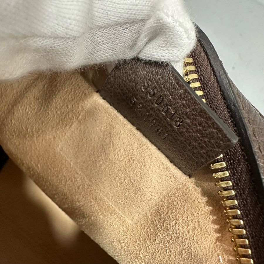 gucci 550618 老花拼綠紅綠GG金鏈圓餅包 斜背包-18