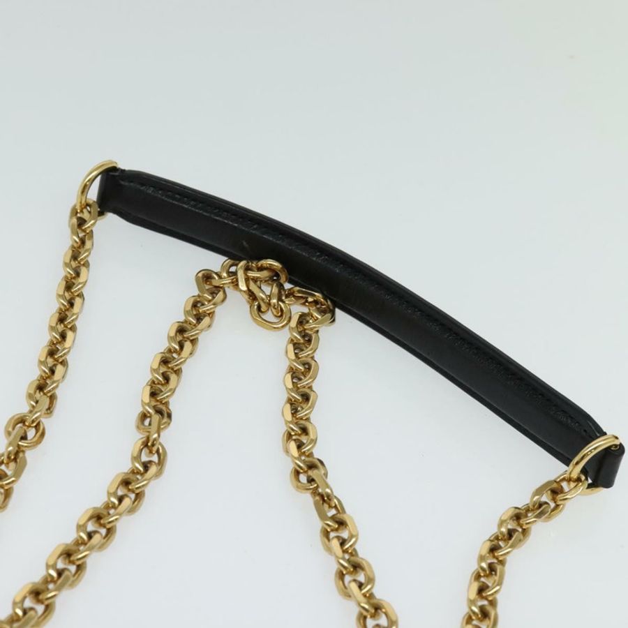 【日本直送】CELINE 鏈條單肩包 皮革 銀色 黑色 金色 正品 120162-7