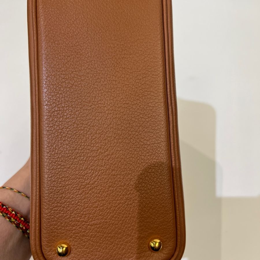 Hermes 37金棕 Evercolor 金釦 mini Bolide-6