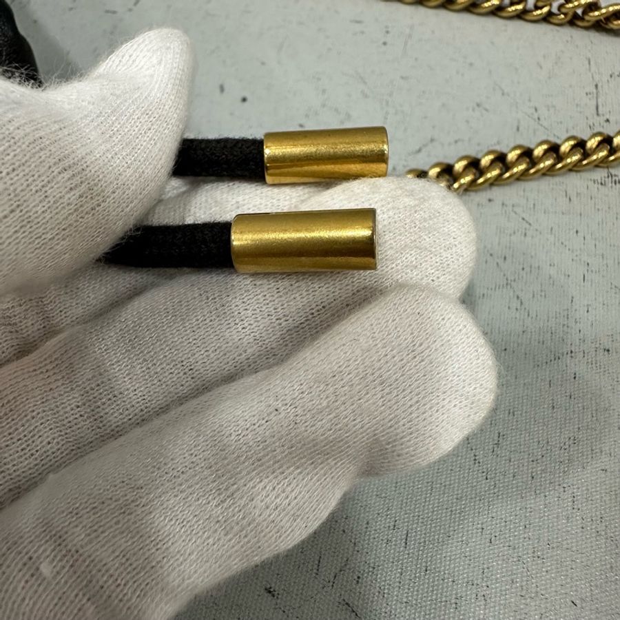 gucci 575163 黑色金釦水桶包 marmont mini-12
