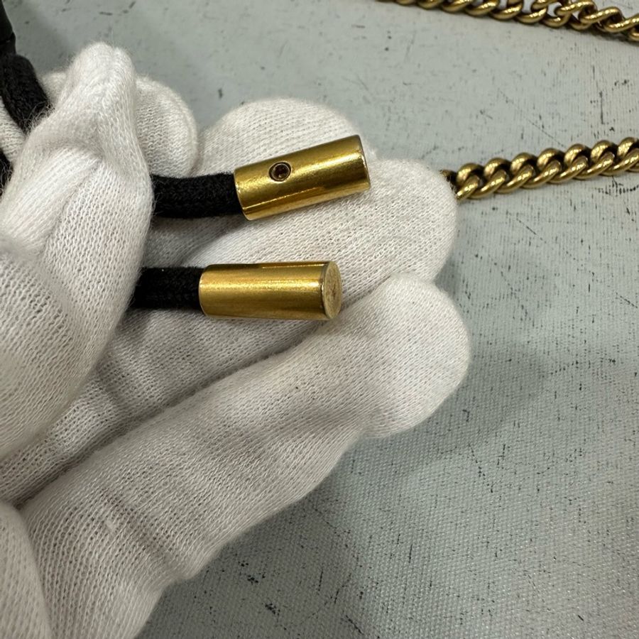 gucci 575163 黑色金釦水桶包 marmont mini-13