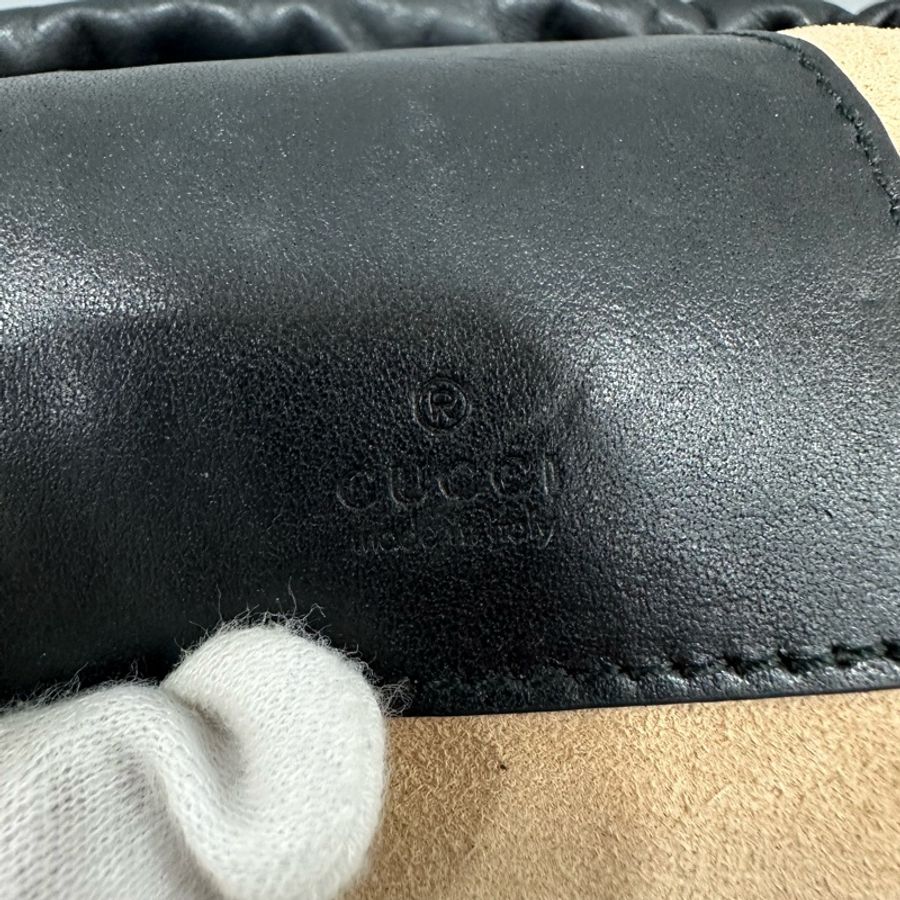 gucci 575163 黑色金釦水桶包 marmont mini-23
